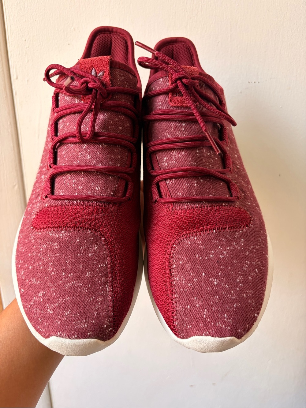 Adidas  Red Knit Athletic Sneakers size 10